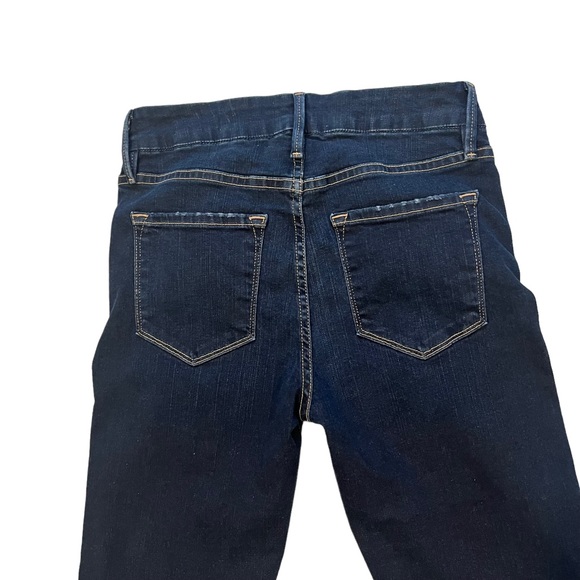 Frame Le Crop Mini Boot Johnson Jeans Split Hem Stretchy Denim, Sz 25 - Picture 12 of 13